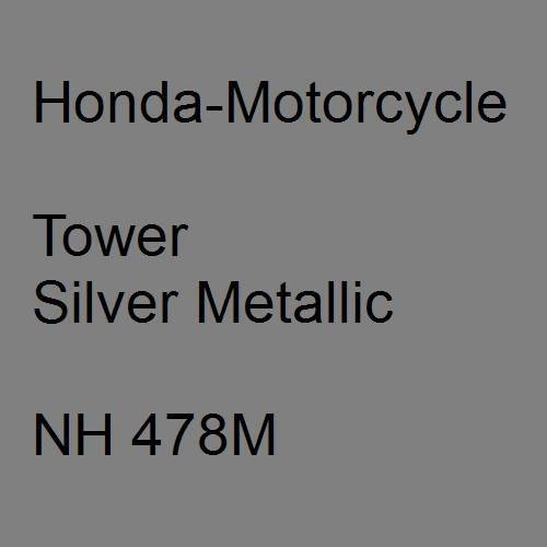 Honda-Motorcycle, Tower Silver Metallic, NH 478M.